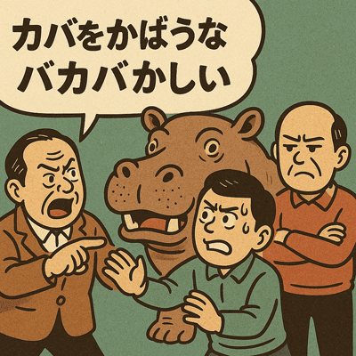 カバをかばうな！バカバカしい