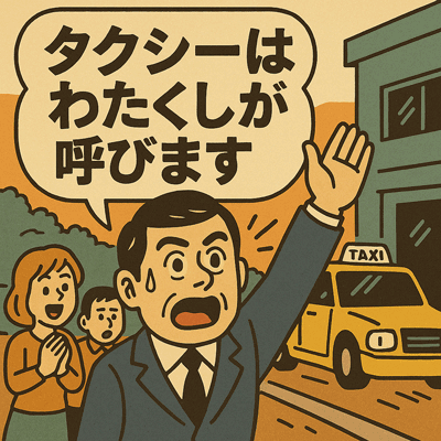 タクシーはわたくしが呼びます