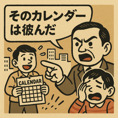 そのカレンダーは彼んだ