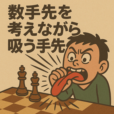 数手先を考えながら吸う手先