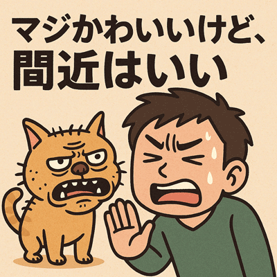 マジかわいいけど、間近はいい