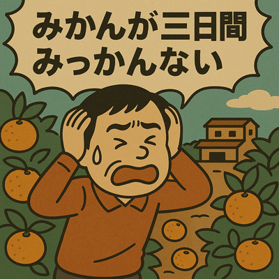 みかんが三日間みっかんない