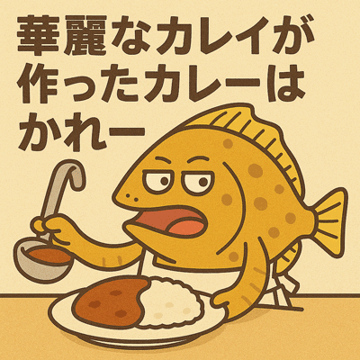 華麗なカレイが作ったカレーはかれー
