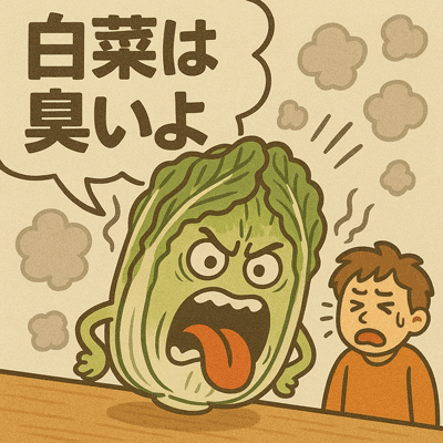 白菜は臭いよ