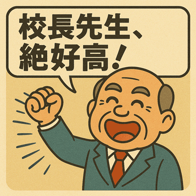 校長先生、絶好調！