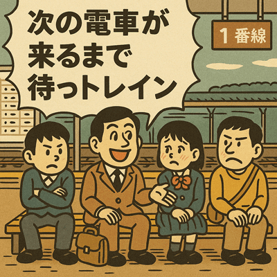 次の電車が来るまで待っトレイン
