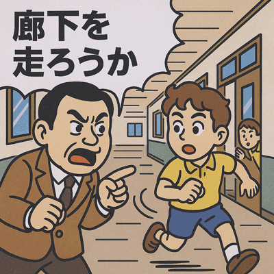 廊下を走ろうか