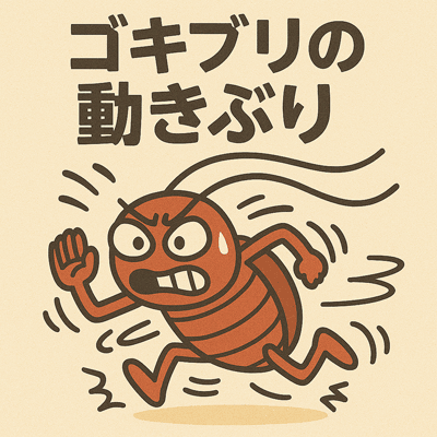 ゴキブリの動きぶり