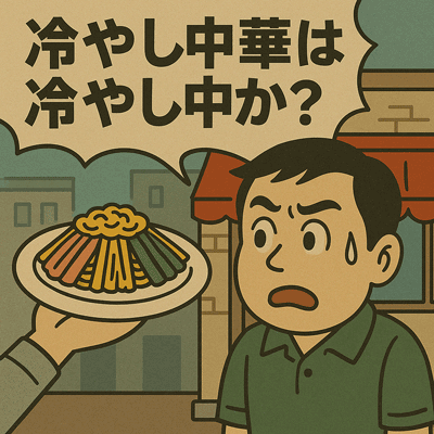 冷やし中華は冷やし中か?