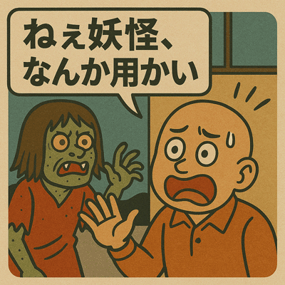 ねぇ妖怪、なんか用かい？