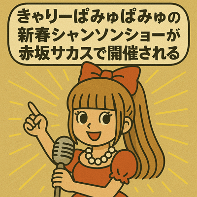 きゃりーぱみゅぱみゅの新春シャンソンショーが赤坂サカスで開催される116