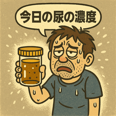 今日の尿の濃度50