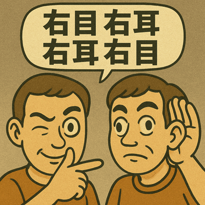 右目右耳　右耳右目70