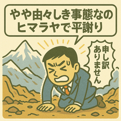 やや由々しき事態なのでヒマラヤで平謝り73