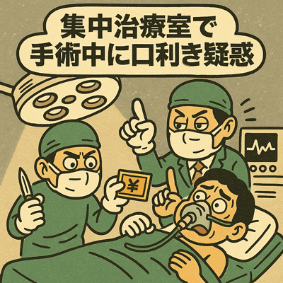 集中治療室で手術中に口利き疑惑96